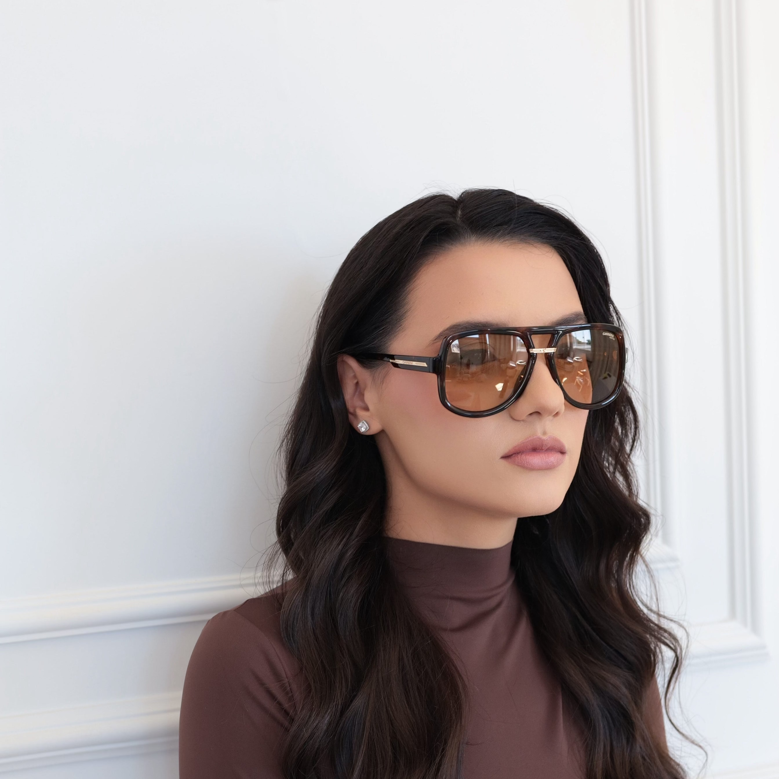 Óculos de Sol Carrera Victory C 10/S 086UK 59 Adaptive Acetato na Cor Havana Lentes Amarelas Fotocromatica