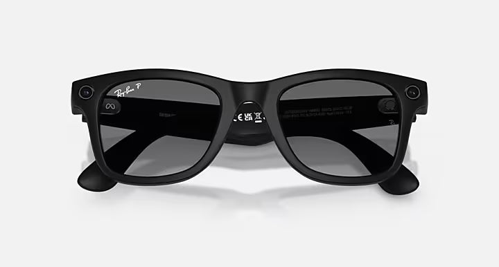 Óculos de sol Ray Ban Meta Wayfarer Matte Black Grafite Polarizado (Gen2)