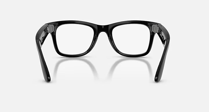 Óculos de sol Ray Ban Meta Wayfarer Matte Black Transparente/Verde Grafite Transitions® (Gen2)