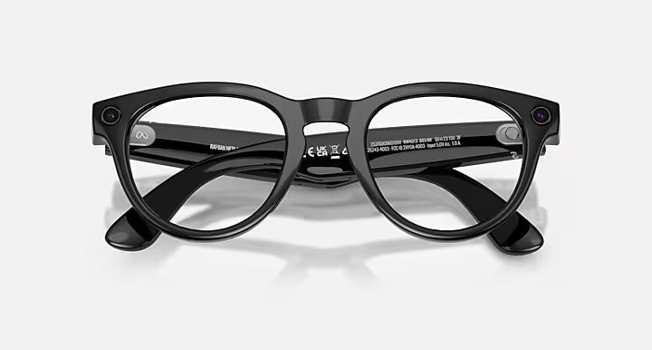 Óculos de sol Ray Ban Meta Headliner Preto Brilhante Incolor/Safira Transitions® (Gen2)