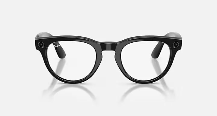 Óculos de sol Ray Ban Meta Headliner Preto Brilhante Incolor/Safira Transitions® (Gen2)