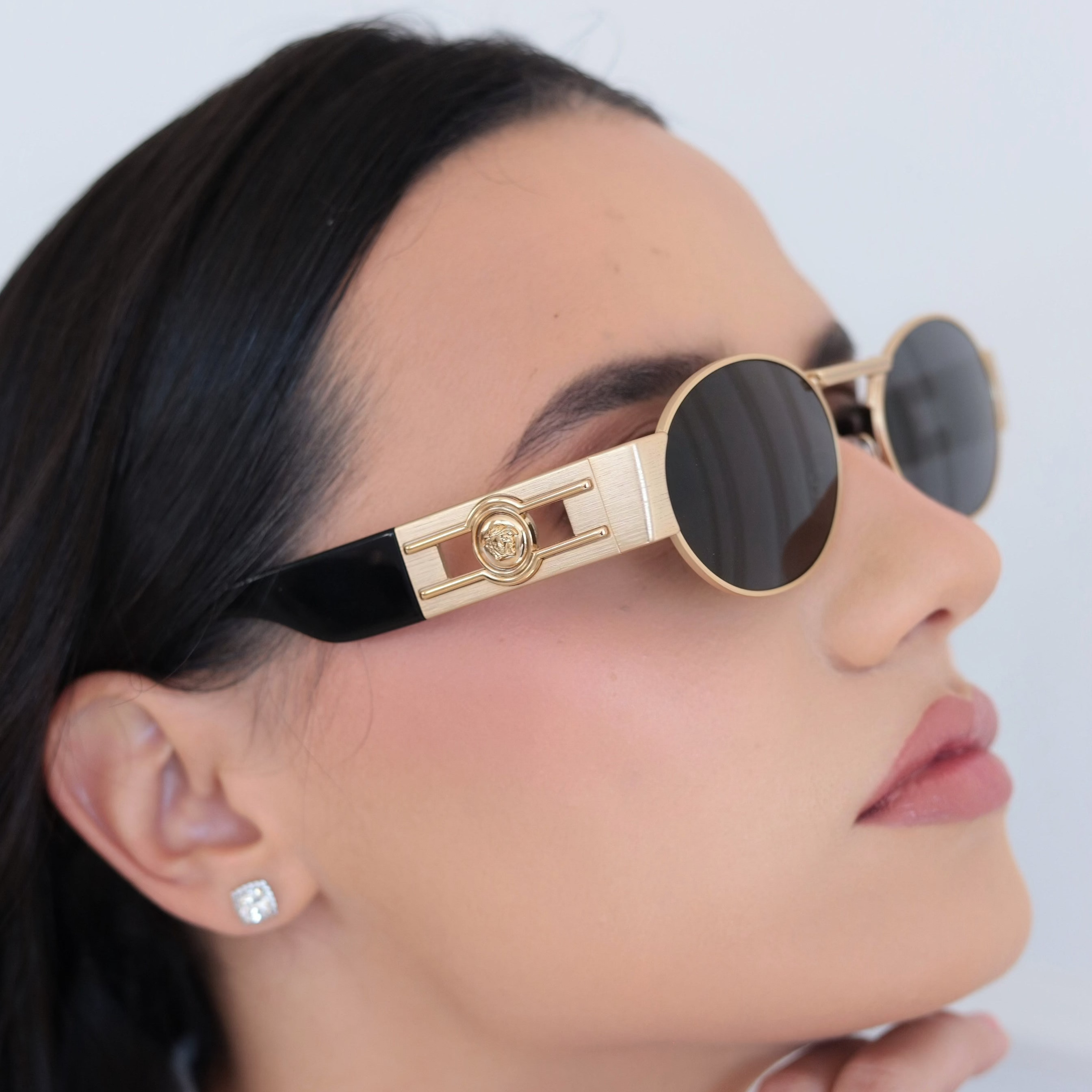 Óculos de Sol Versace VERSACE VE2264 1002/87 Metal Dourado com Lentes Cinza