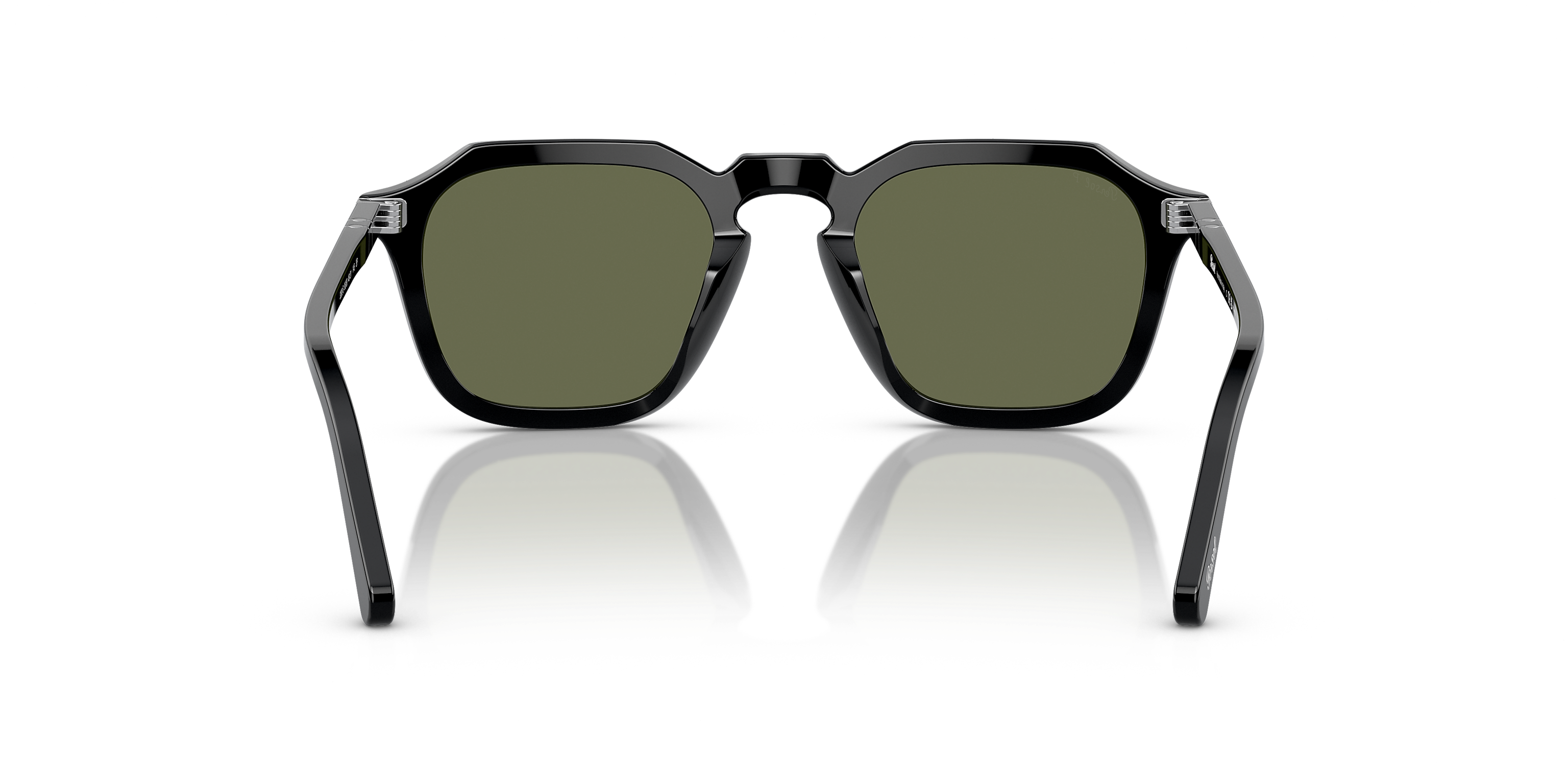 Persol PO 3292-S 95/31 52 Acetato Preto com Lentes Verde em Cristal