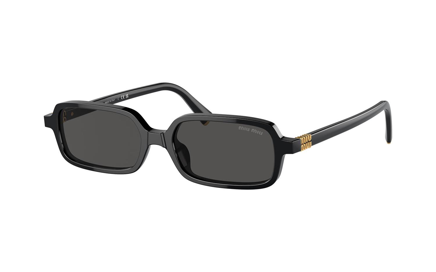 Óculos de Sol MIU MIU MU11Z 16K5S0 Acetato Preto com Lentes Cinza Escuro