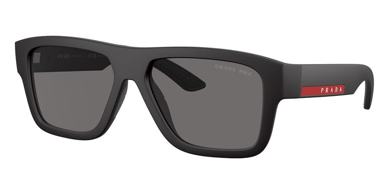 Óculos de Sol Prada SPS01Z DG002G POLARIZADO Armacao Preto Fosco Lentes Polarizado Cinza