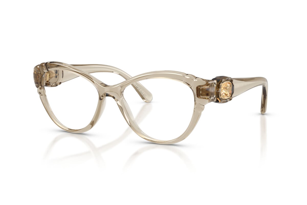 Óculos de Grau SWAROVSKI SK2057 3003 53 Acetato na cor Nude Translucido com cristais Swarovski