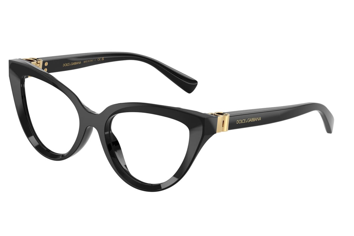 Óculos de Grau Dolce & Gabbana DG3414 501 54 Acetato Preto
