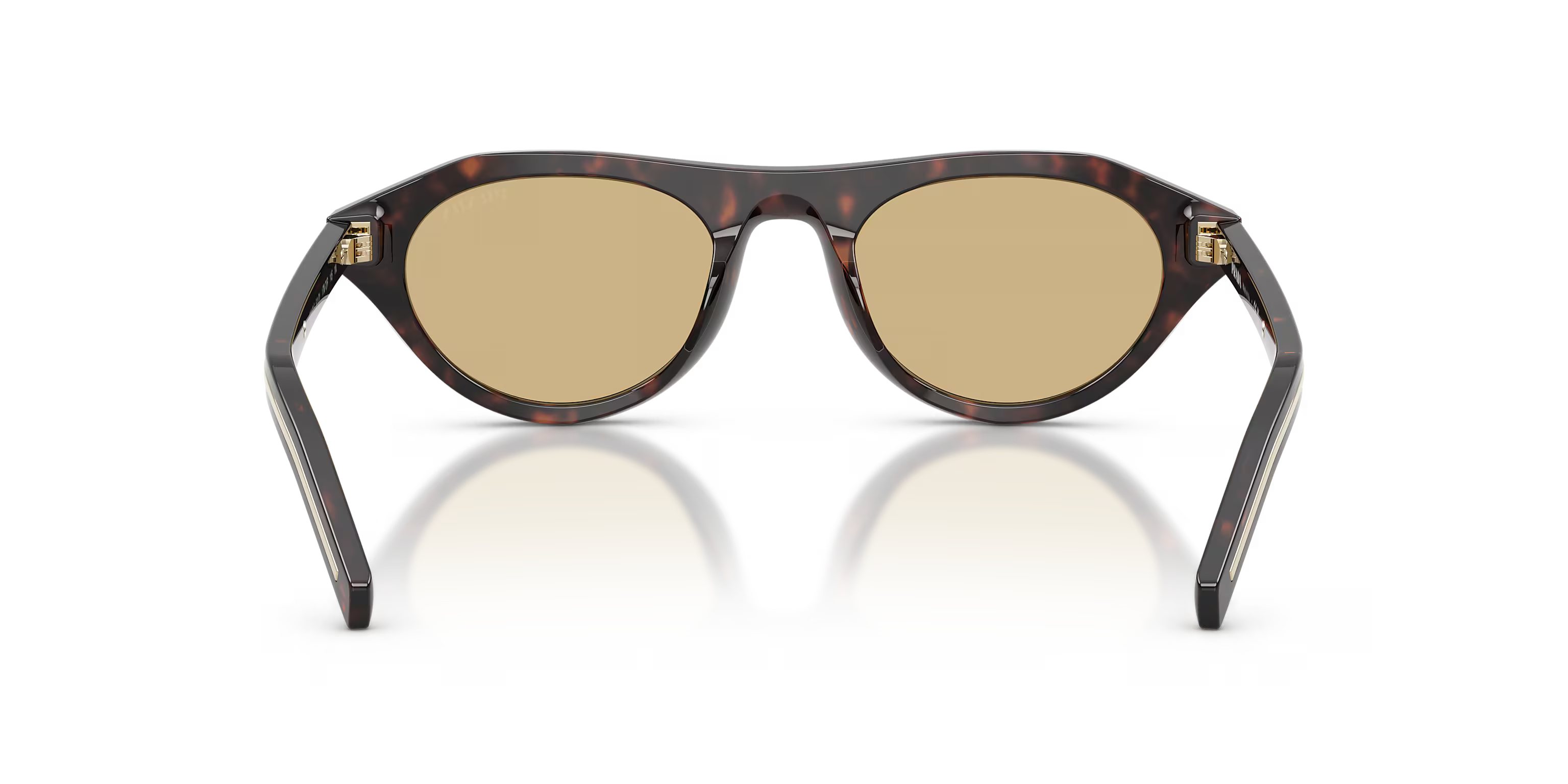 Óculos de Sol Prada PR B15S 17N70R Armação Tartaruga com Lente Marrom