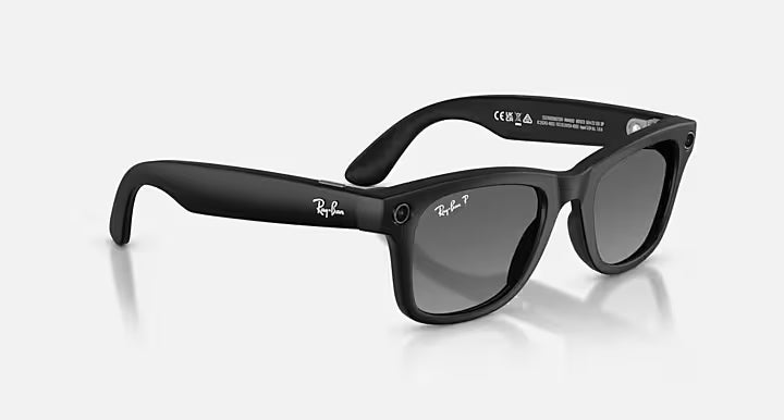 Óculos de sol Ray Ban Meta Wayfarer Matte Black Grafite Polarizado (Gen2)