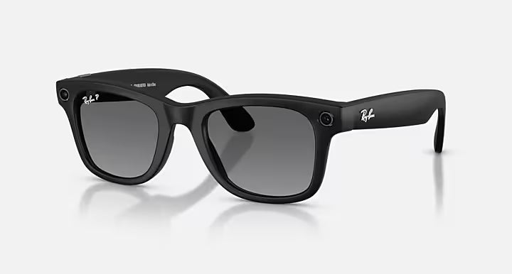 Óculos de sol Ray Ban Meta Wayfarer Matte Black Grafite Polarizado (Gen2)