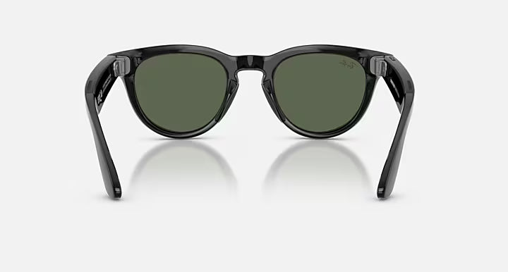 Óculos de sol Ray Ban Meta Headliner Preto Brilhante Verde (Gen2)