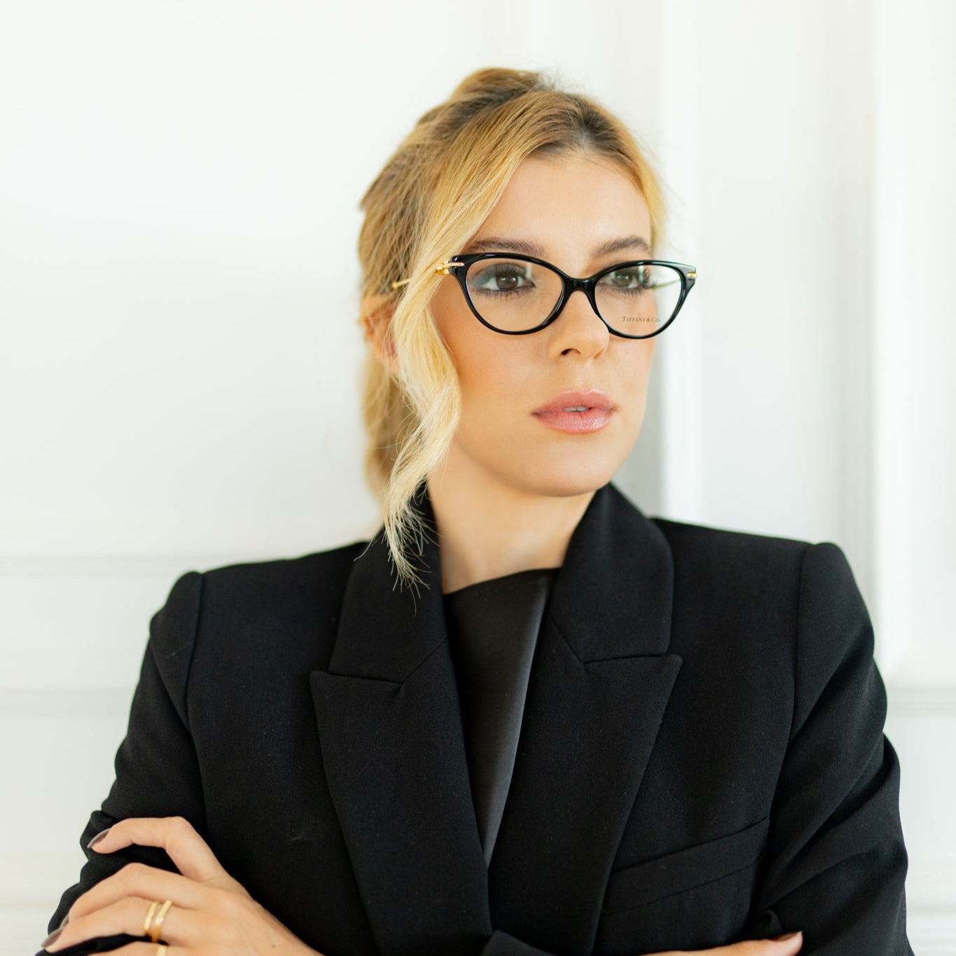 Oculos de Grau Tiffany & Co. TF2231 8001 Acetato na cor Preto